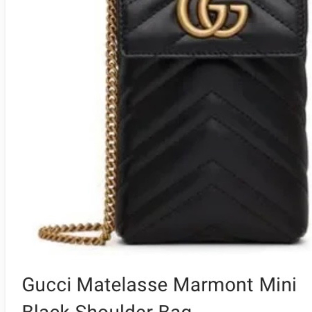 LSTD PRIVATELY ELSEWHERE MAY SELL SOON $1390 GUCCI Calfskin Marmont Crossbody - Picture 10 of 12